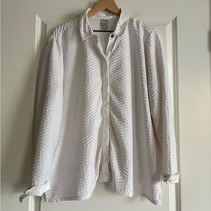 Chicos Hidden Button Front Women’s Top